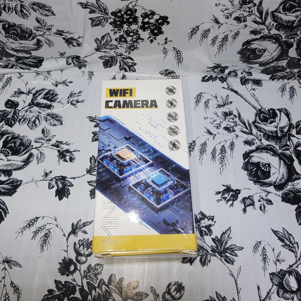 Black WiFi Camera with USB Cable